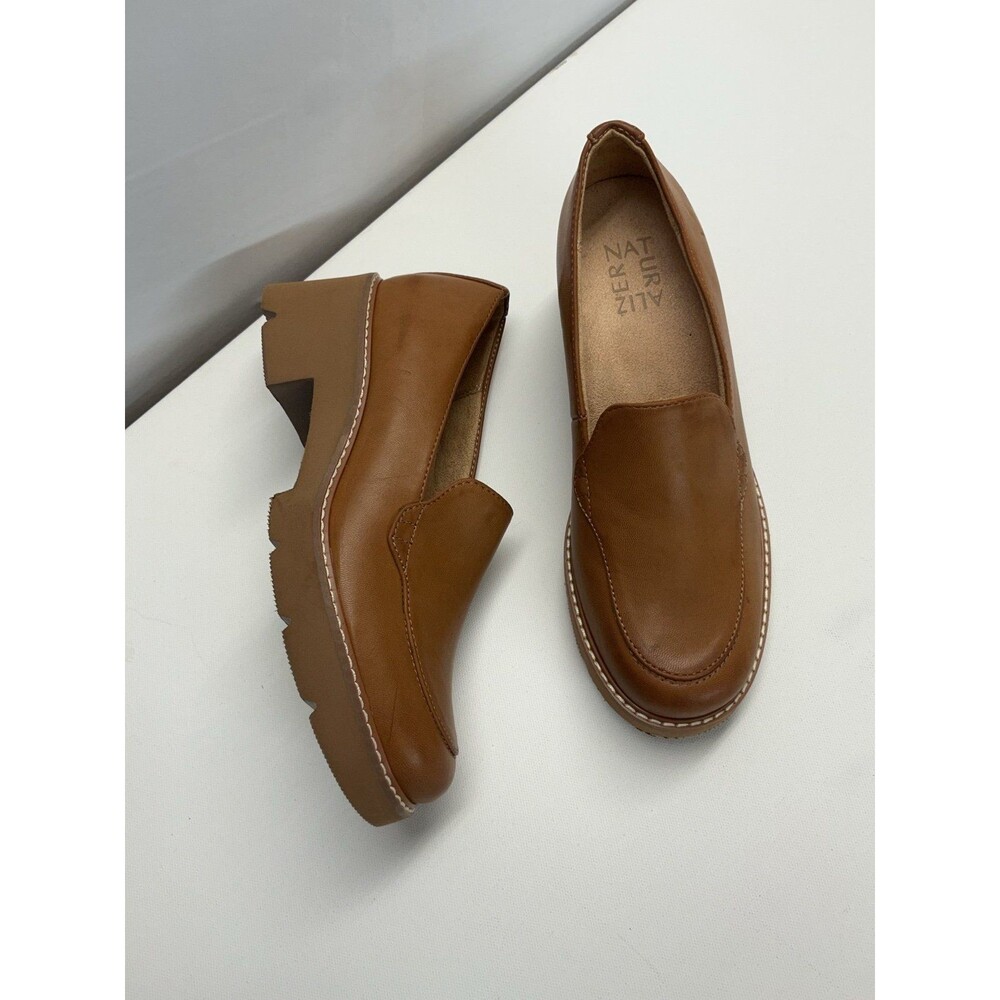 Naturalizer Women's Brown Wedge Loafer Shoes